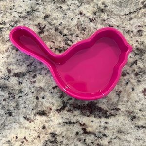 Nora Fleming Melamine Pink Bird